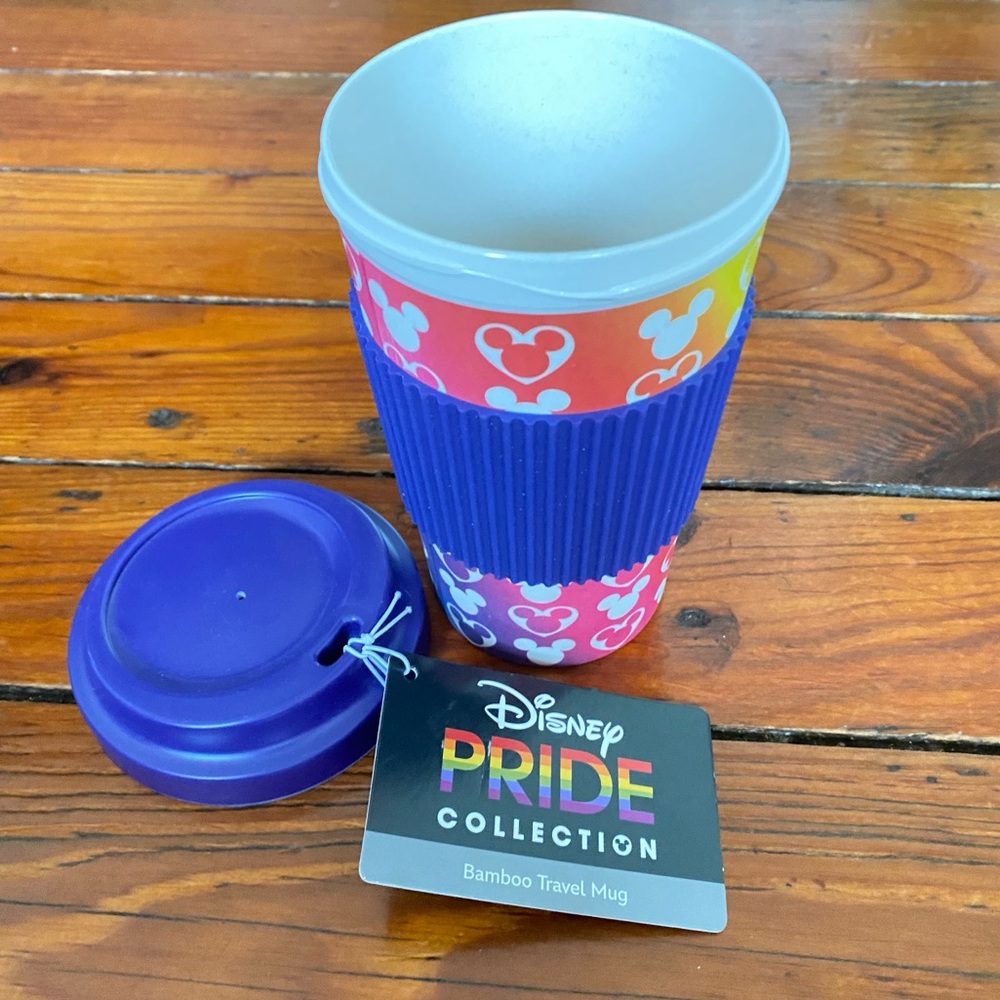 Disney Pride Bamboo Travel Mug NWT